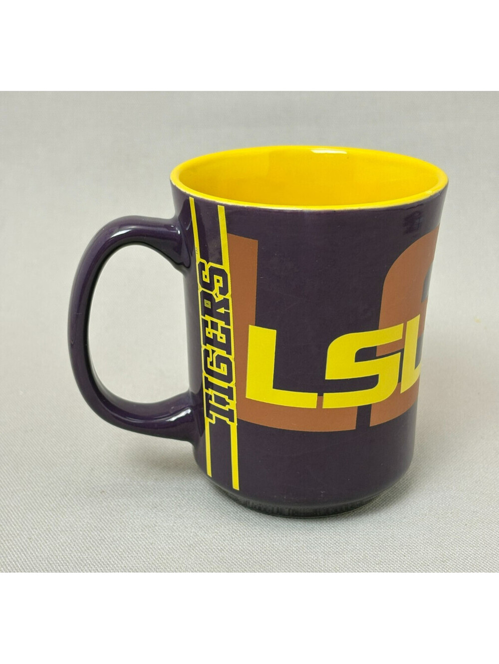 LSU Tigers Coffee Mug Purple Gold NCAA College Football Cup Memory Co 15 oz